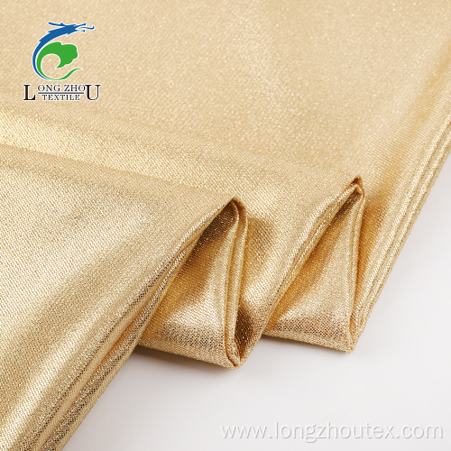 Twill Dobule Sides Satin Golden Foiling Fabric